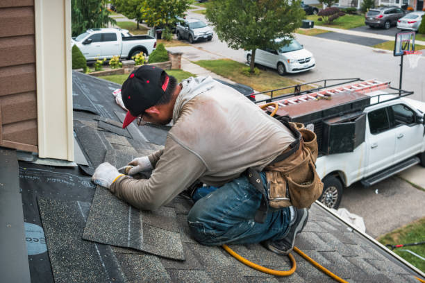 Professional Roof Leak Repair technician working in Bordentown, NJ
